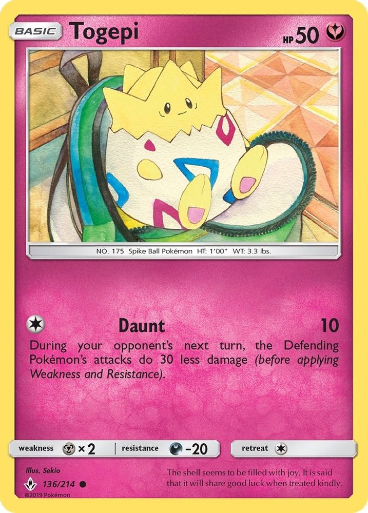 Togepi 136/214 - SM - Unbroken Bonds