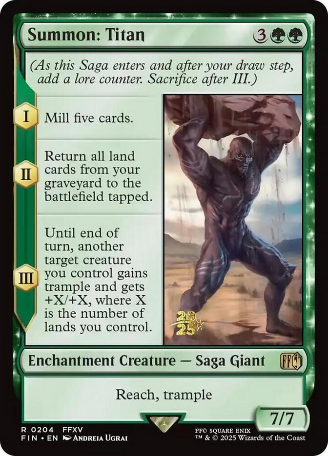 Summon: Titan - PFIN #204s - Foil