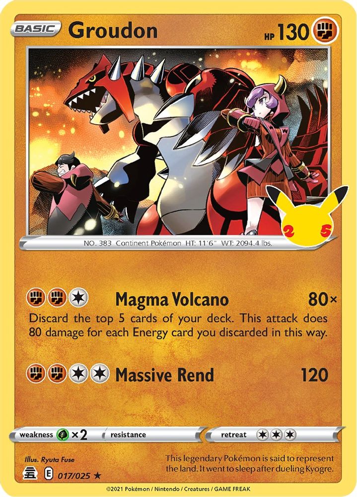 Groudon 017/025 - Celebrations