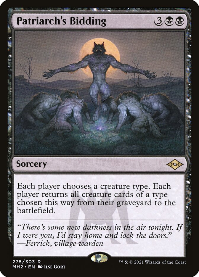 Patriarch's Bidding - MH2 #275