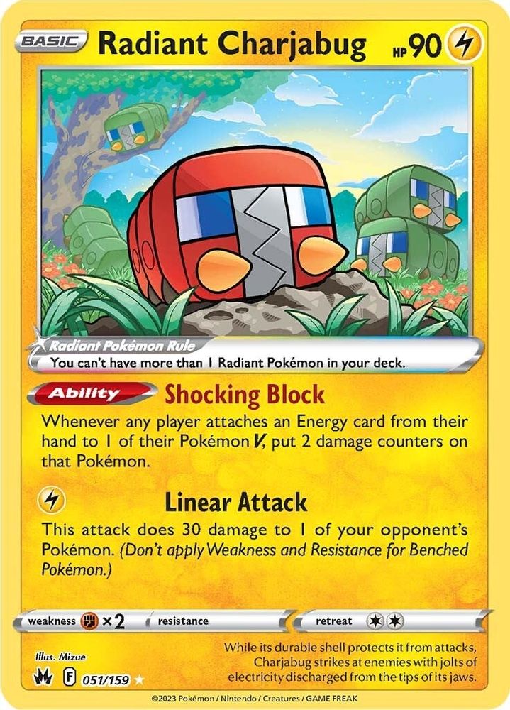 Radiant Charjabug 051/159 - SWSH: Crown Zenith