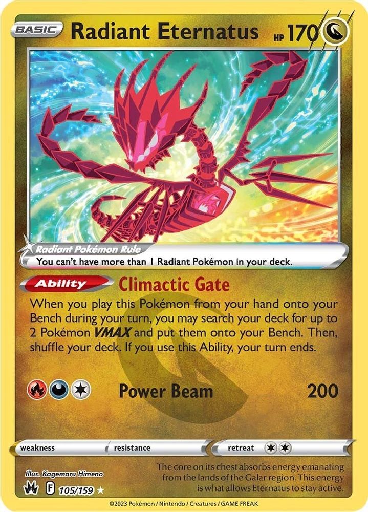Radiant Eternatus 105/159 - SWSH: Crown Zenith