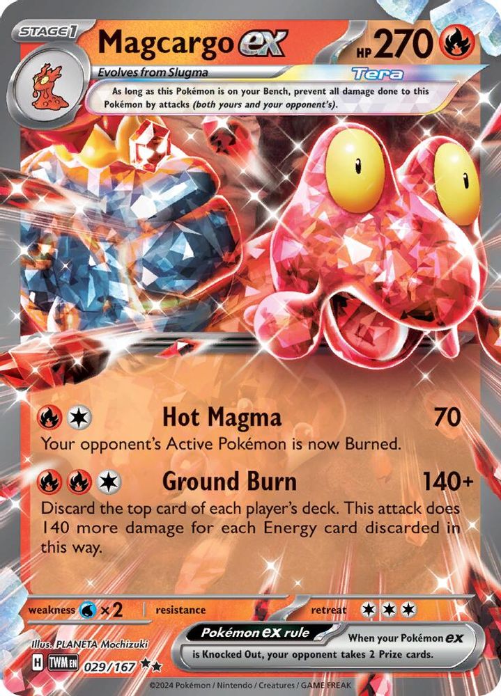 Magcargo ex - 029/167 029/167 - SV06: Twilight Masquerade