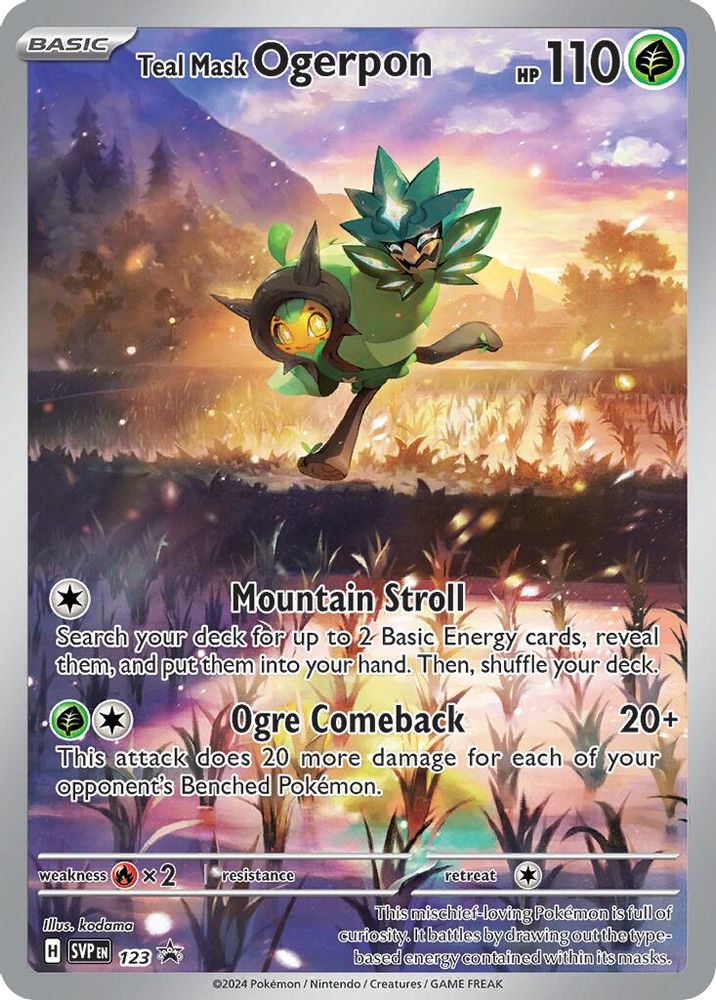 Teal Mask Ogerpon - 123 123 - SV: Scarlet & Violet Promo Cards