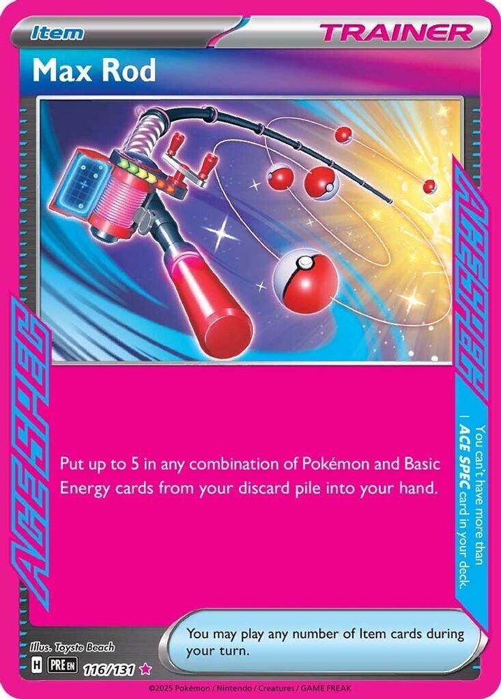 Max Rod 116/131 - SV: Prismatic Evolutions