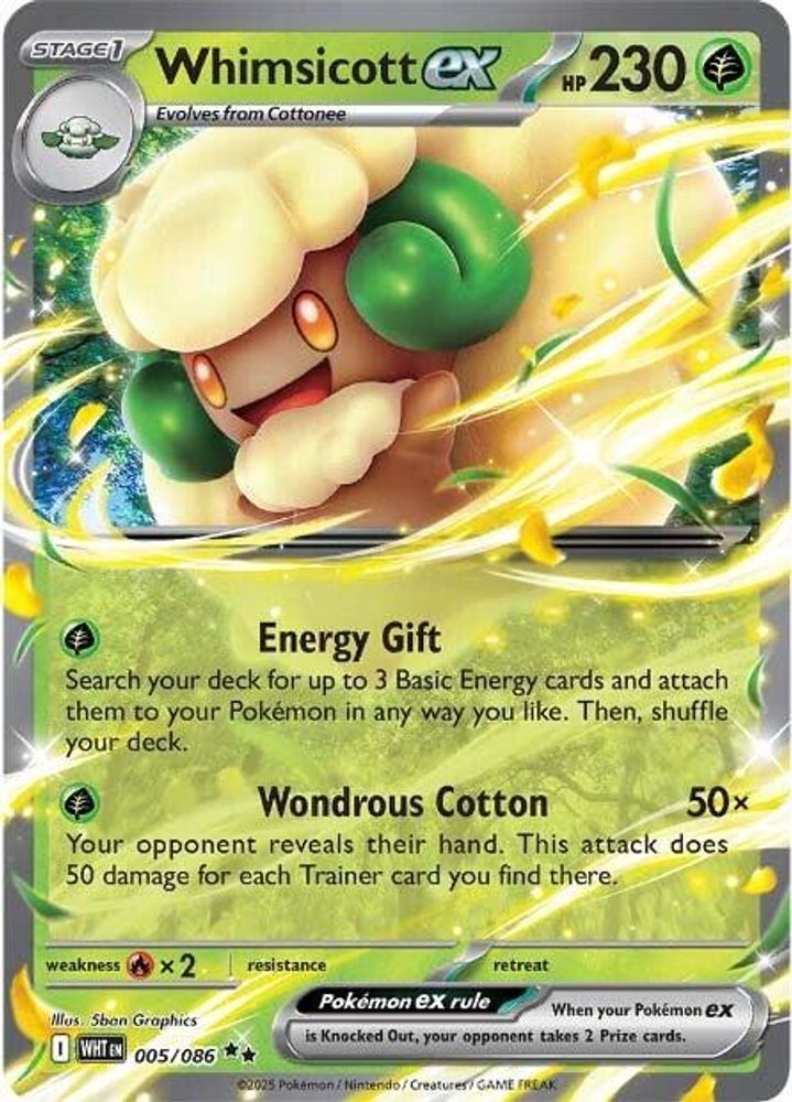 Whimsicott ex 005/086 - SV: White Flare