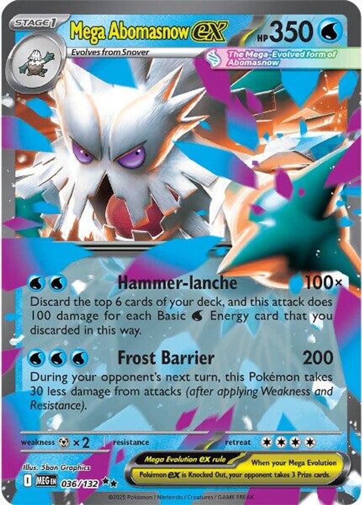 Mega Abomasnow ex - 036/132 036/132 - ME01: Mega Evolution
