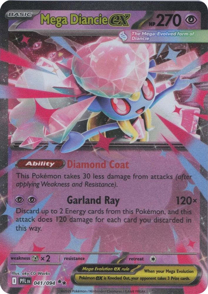Mega Diancie ex 041/094 - ME02: Phantasmal Flames
