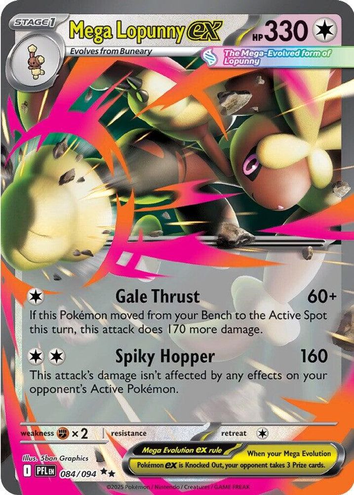 Mega Lopunny ex - 084/094 084/094 - ME02: Phantasmal Flames