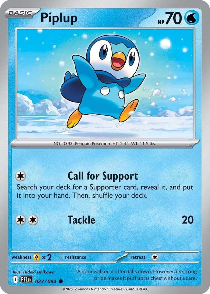 Piplup - 027/094 027/094 - ME02: Phantasmal Flames