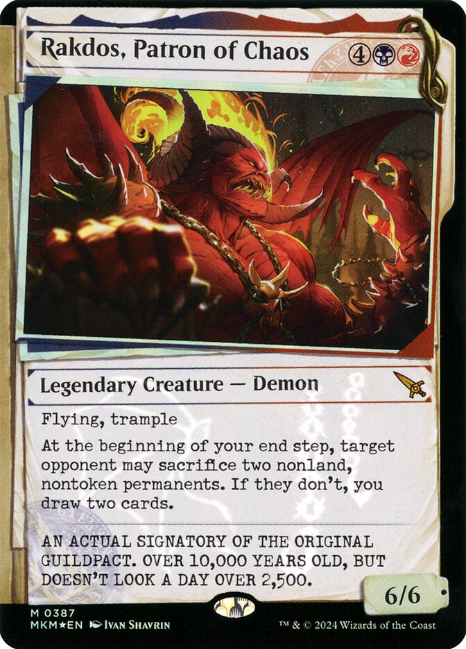 Rakdos, Patron of Chaos - MKM #387 - Foil